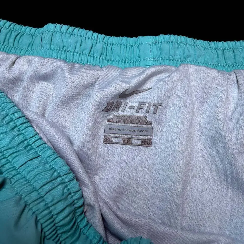 Nike Women's Light Blue Dri-Fit Athletic Running Shorts Size XXL